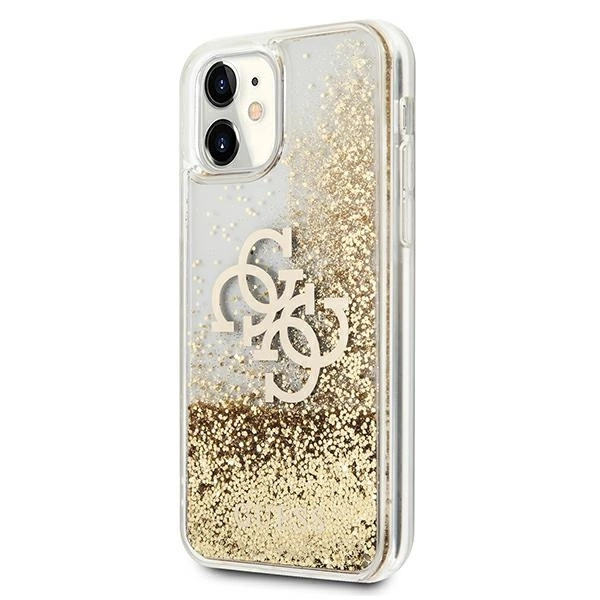 Guess 4G Big Liquid Glitter case for iPhone 11 6.1" / Xr - goldeng