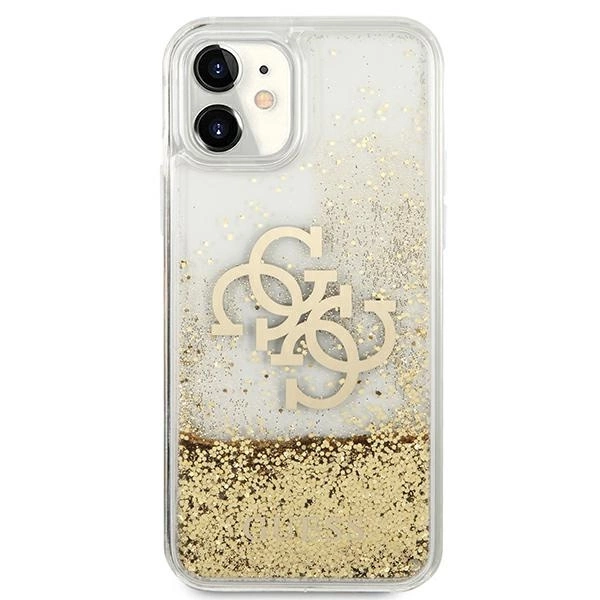 Guess 4G Big Liquid Glitter case for iPhone 11 6.1" / Xr - goldeng