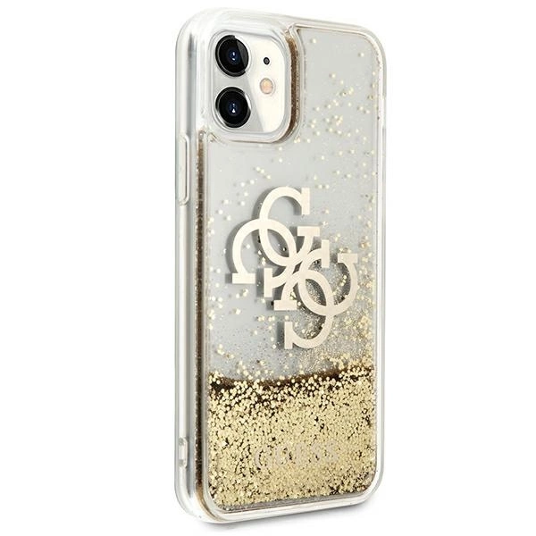 Guess 4G Big Liquid Glitter case for iPhone 11 6.1" / Xr - goldeng