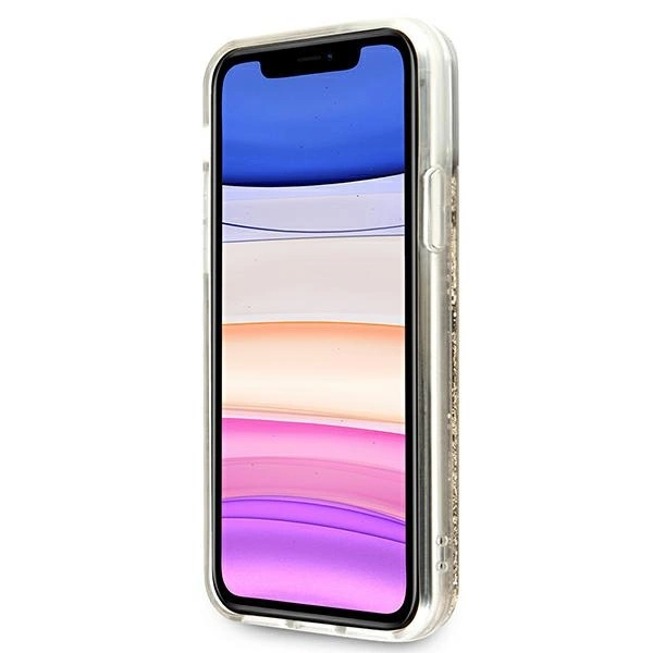 Guess 4G Big Liquid Glitter case for iPhone 11 6.1" / Xr - goldeng