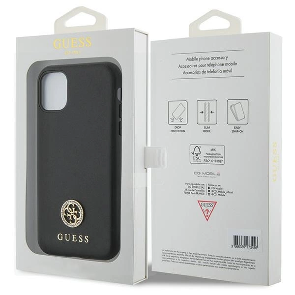 Guess Strass Metal Logo iPhone 11 / Xr 6.1" Case - Blackeng
