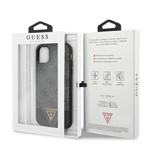 Guess 4G Triangle Collection case for iPhone 11 6.1" / Xr - grayeng