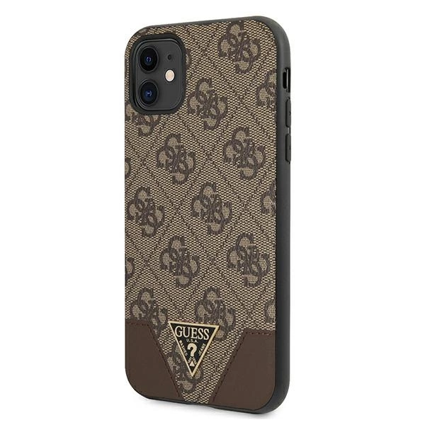 Guess 4G Triangle Collection case for iPhone 11 6.1" / Xr 6.1" - browneng