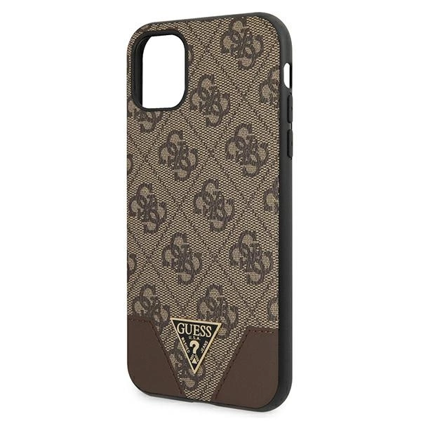 Guess 4G Triangle Collection case for iPhone 11 6.1" / Xr 6.1" - browneng