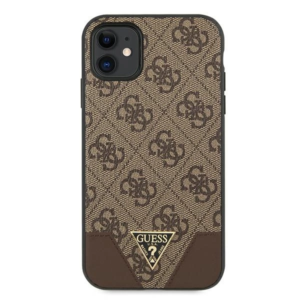 Guess 4G Triangle Collection case for iPhone 11 6.1" / Xr 6.1" - browneng