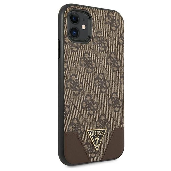 Guess 4G Triangle Collection case for iPhone 11 6.1" / Xr 6.1" - browneng