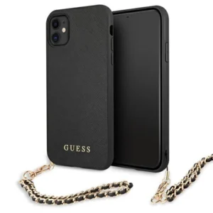 Guess Saffiano Chain case for iPhone 11 6.1" / Xr - blackeng