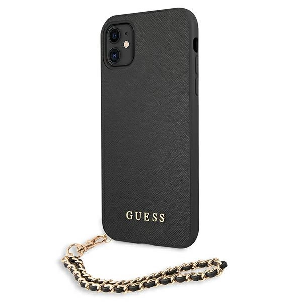 Guess Saffiano Chain case for iPhone 11 6.1" / Xr - blackeng