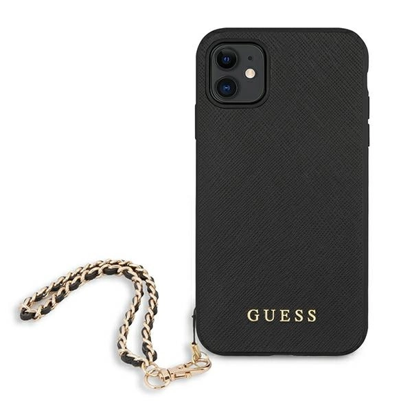 Guess Saffiano Chain case for iPhone 11 6.1" / Xr - blackeng