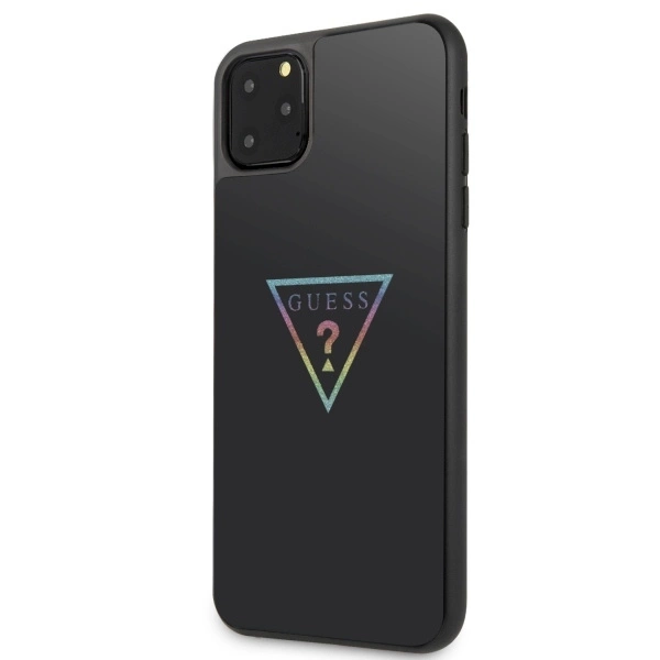 Guess Triangle Glitter iPhone 11 Pro Max Case - Blackeng