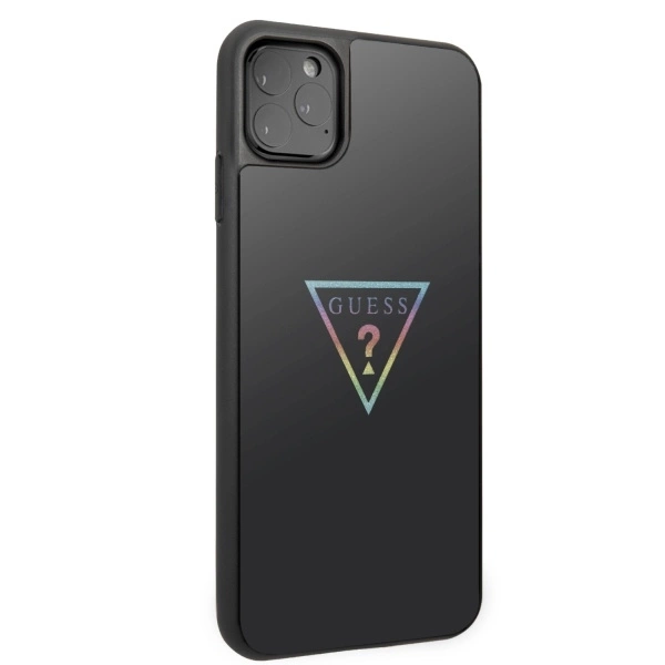 Guess Triangle Glitter iPhone 11 Pro Max Case - Blackeng