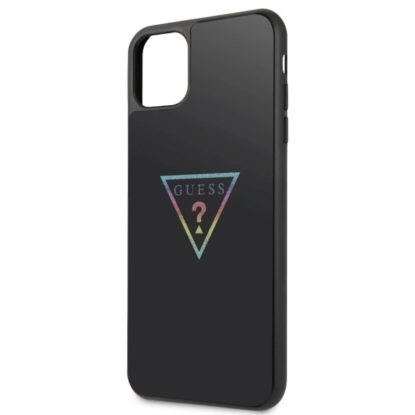 Guess Triangle Glitter iPhone 11 Pro Max Case - Blackeng