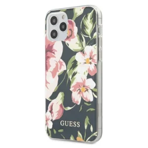 Guess Flower Collection N°3 iPhone 12 Pro Max 6.7" Case - Navy Blueeng