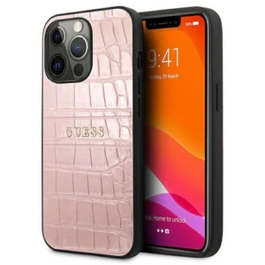 Guess Croco Strap Collection iPhone 13 Pro / 13 6.1" Case - Pinkeng