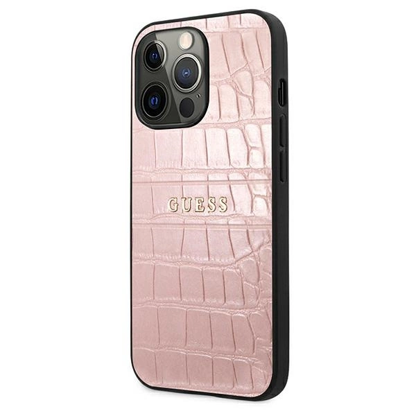 Guess Croco Strap Collection iPhone 13 Pro / 13 6.1" Case - Pinkeng
