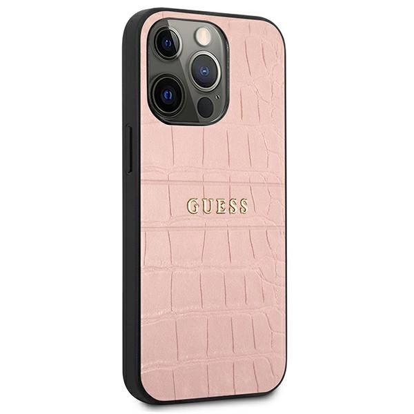 Guess Croco Strap Collection iPhone 13 Pro / 13 6.1" Case - Pinkeng