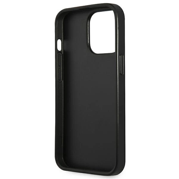 Guess Saffiano Triangle Logo case for iPhone 13 Pro / 13 6.1" - silvereng