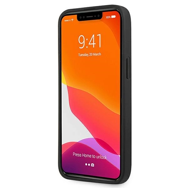 Guess Saffiano 4G Metal Logo case for iPhone 13 Pro / 13 6.1" - blackeng