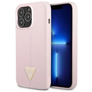 Guess Silicone Triangle Case for iPhone 13 Pro / 13 6.1" - Purpleeng
