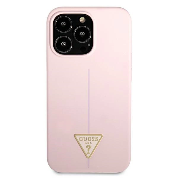 Guess Silicone Triangle Case for iPhone 13 Pro / 13 6.1" - Purpleeng