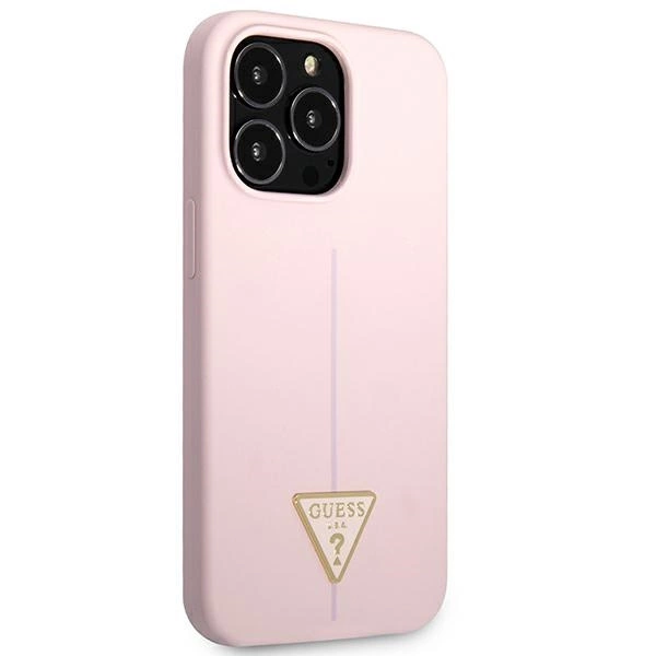 Guess Silicone Triangle Case for iPhone 13 Pro / 13 6.1" - Purpleeng