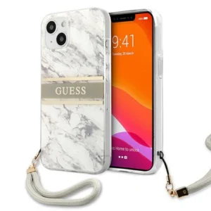 Guess Marble Strap Collection iPhone 13 mini 5.4" Case - Grayeng