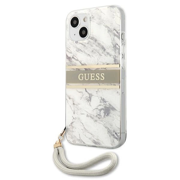 Guess Marble Strap Collection iPhone 13 mini 5.4" Case - Grayeng