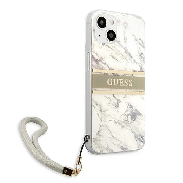 Guess Marble Strap Collection iPhone 13 mini 5.4" Case - Grayeng