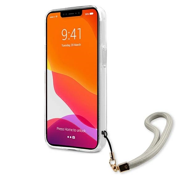 Guess Marble Strap Collection iPhone 13 mini 5.4" Case - Grayeng