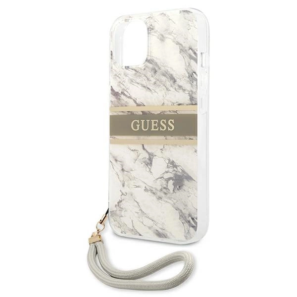 Guess Marble Strap Collection iPhone 13 mini 5.4" Case - Grayeng