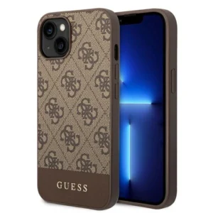 Guess 4G Stripe Collection Case for iPhone 14 Plus / 15 Plus 6.7" - Browneng