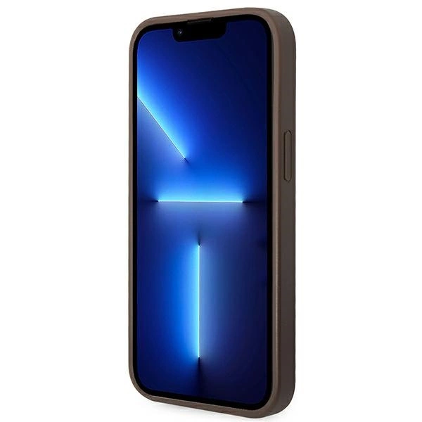 Guess 4G Stripe Collection Case for iPhone 14 Plus / 15 Plus 6.7" - Browneng