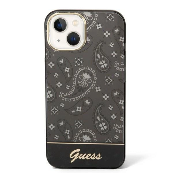 Guess Bandana Paisley Case for iPhone 14 / 15 / 13 6.1" - Blackeng
