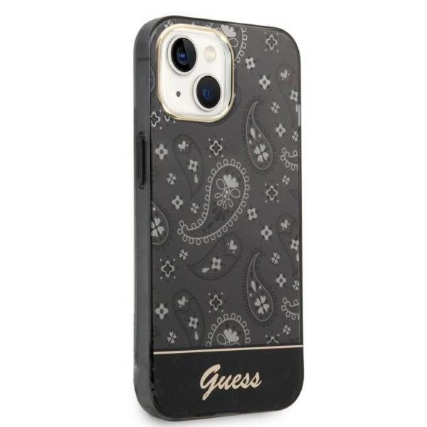 Guess Bandana Paisley Case for iPhone 14 / 15 / 13 6.1" - Blackeng