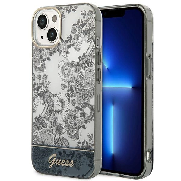 Guess Porcelain Collection iPhone 14 / 15 / 13 6.1" Case - Grayeng