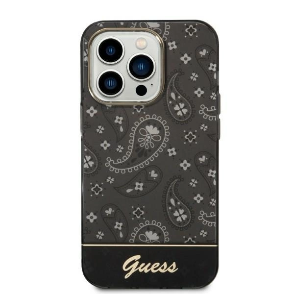 Guess Bandana Paisley Case for iPhone 14 Pro Max 6.7" - Blackeng