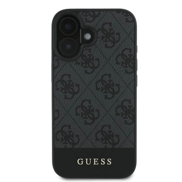 Guess 4G Bottom Stripe Case for iPhone 16 Plus 6.7" - Grayeng