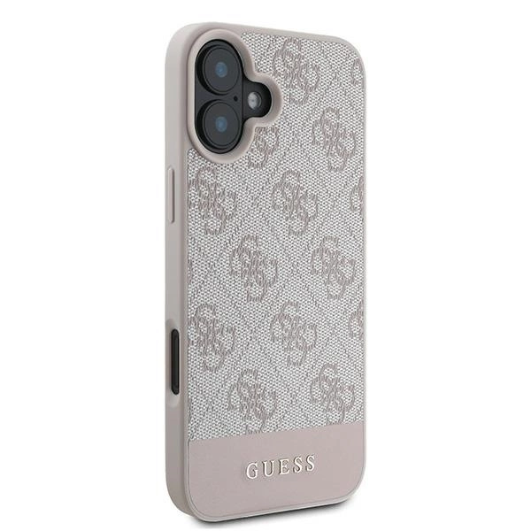 Guess 4G Bottom Stripe Case for iPhone 16 Plus 6.7" - Pinkeng