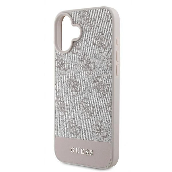Guess 4G Bottom Stripe Case for iPhone 16 Plus 6.7" - Pinkeng