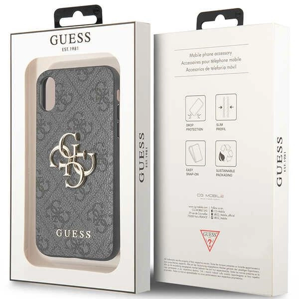Guess 4G Big Metal Logo iPhone X/XS Case - Grayeng