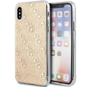 Guess 4G Glitter iPhone X/Xs Case - Goldeng