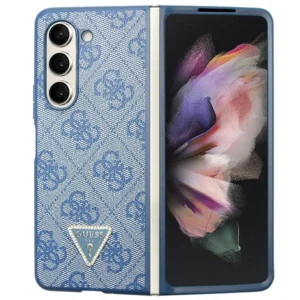 Guess 4G Triangle Strass Case for Samsung Galaxy Z Fold 5 - Blueeng