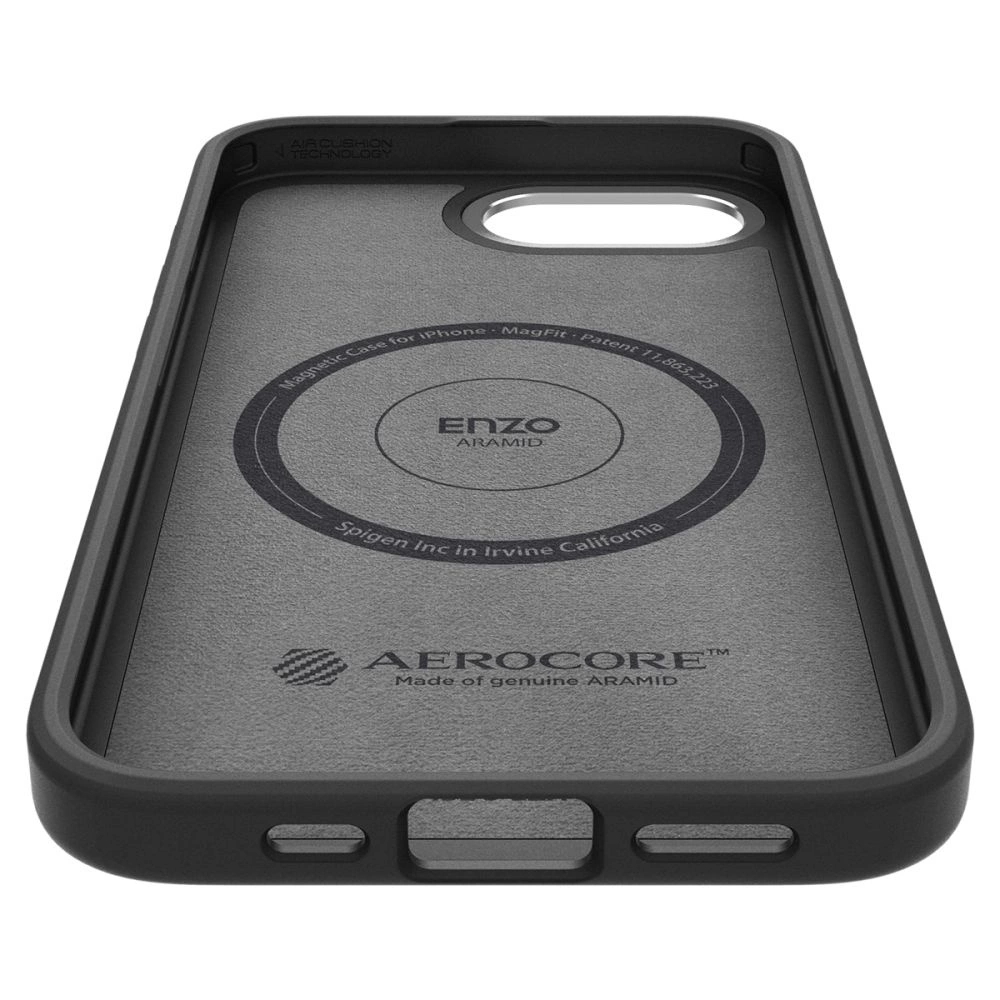 Spigen Enzo Aramid MagSafe iPhone 16e Case - Blackeng