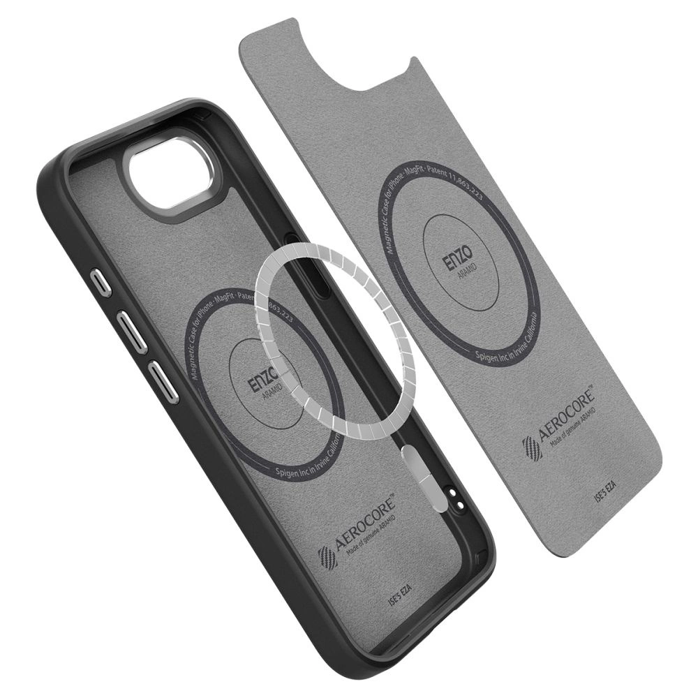 Spigen Enzo Aramid MagSafe iPhone 16e Case - Blackeng