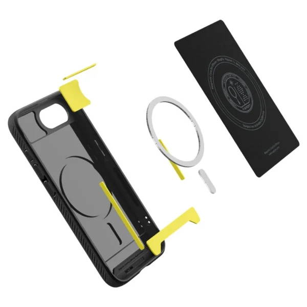 Spigen Rugged Armor MagSafe case for iPhone 16e - blackeng