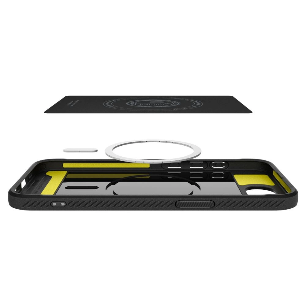 Spigen Rugged Armor MagSafe case for iPhone 16e - blackeng