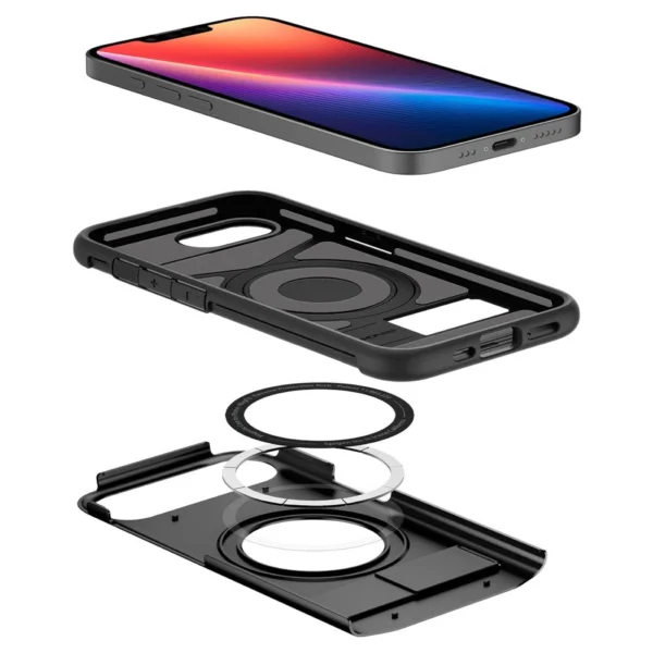 Spigen Slim Armor MagSafe iPhone 16e Case - Blackeng