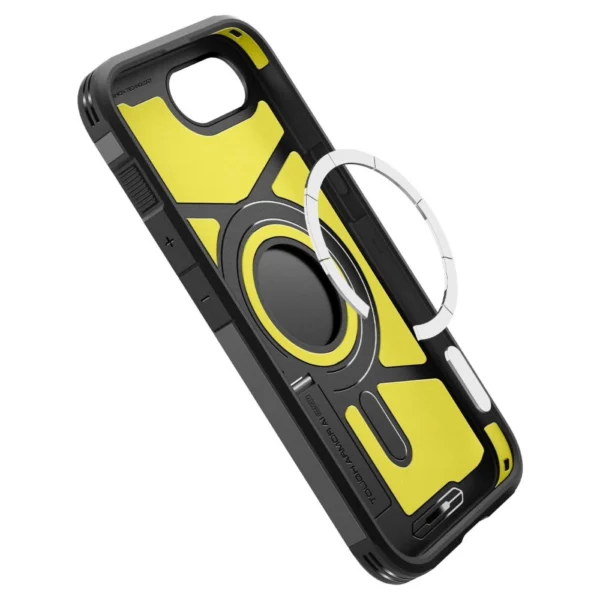 Spigen Tough Armor Case with MagSafe for iPhone 16e with Stand - Blackeng