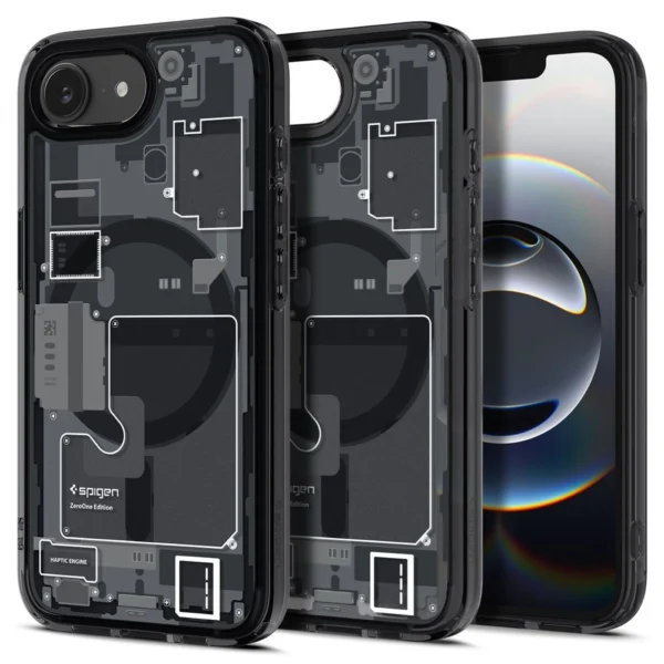 Spigen Ultra Hybrid MagSafe Case for iPhone 16e Zero One - Blackeng