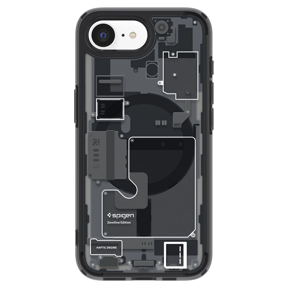 Spigen Ultra Hybrid MagSafe Case for iPhone 16e Zero One - Blackeng